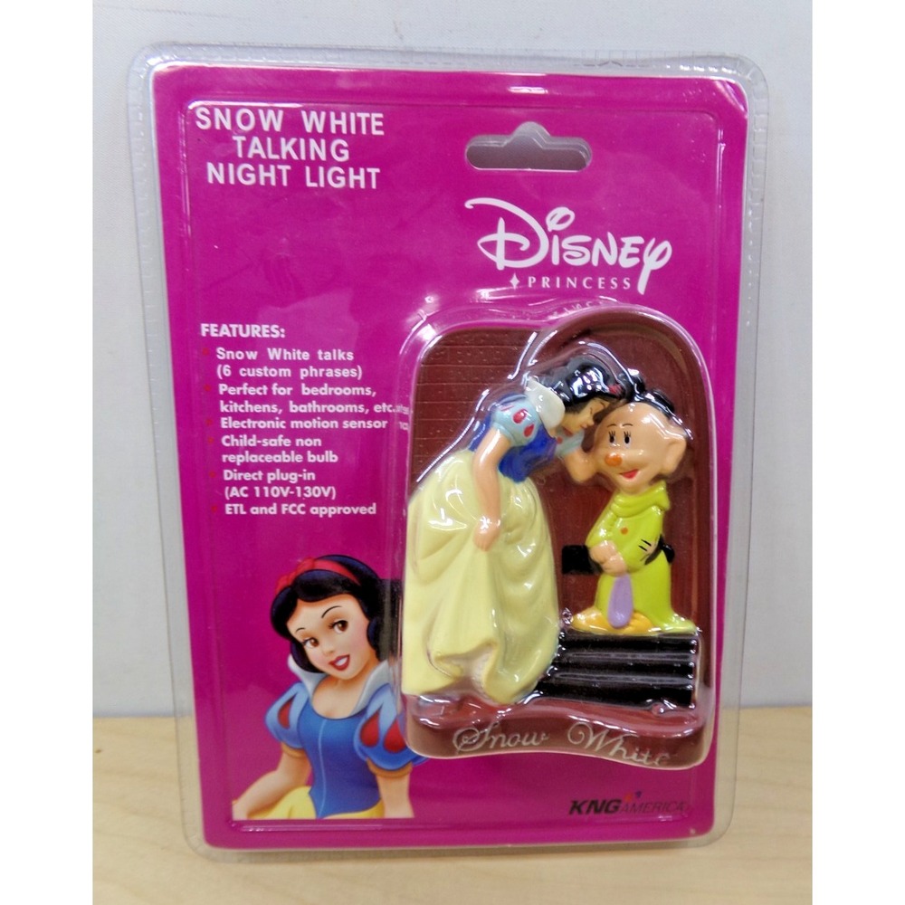 Disney Princess Snow White‎ Talking Night Light by Segan 6 Custom Phrases Sealed
